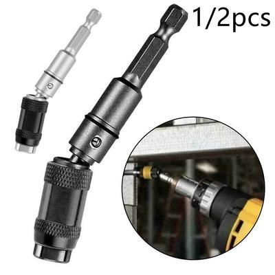 1/2 Stück Stahl Impact Magnetischer Dreh-Bithalter Drehschnecke