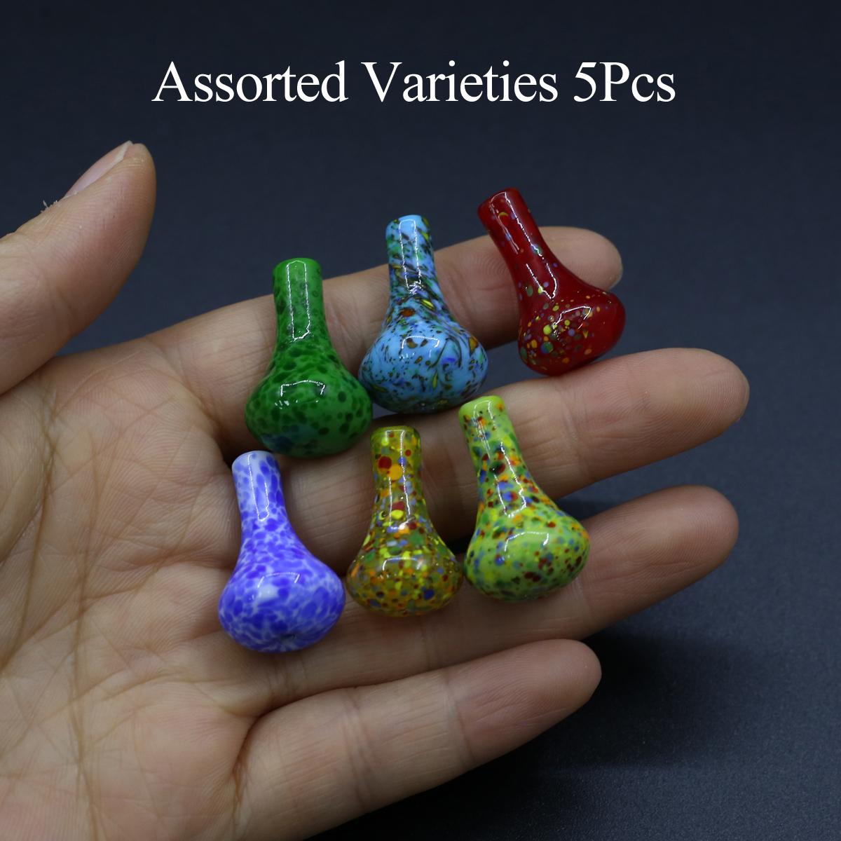 

5Pcs, Handmade Lampwork Glass Beads With Hole, Boho Colorful Vase Beads for Jewelry Making DIY, Creativity Home Decor, Unique Easter Gifts 15×25mm 5Pcs/15×25mm разноцветный