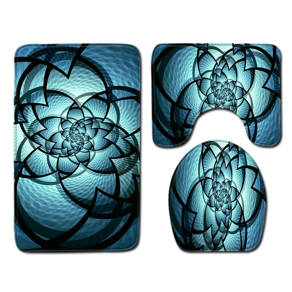 

Крутой узор Коврик для ванной туалетный набор из трех предметов 50cmx80cm