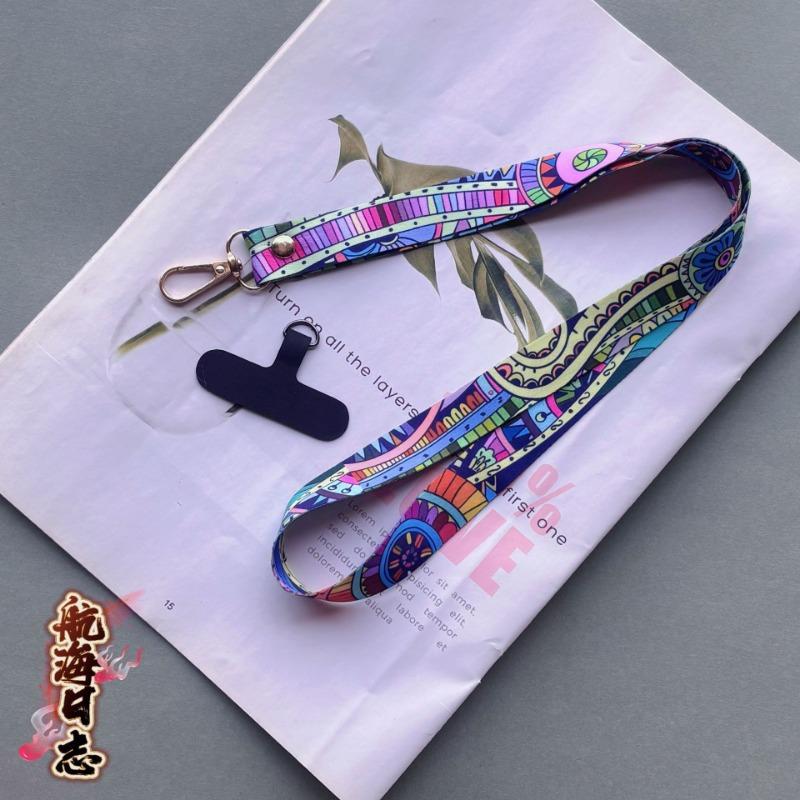 Wide Long Durable National Style Neck Strap Universal Phone Lanyard