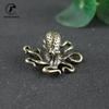 Brass Octopus Home Decoration Antique Copper Animal Figurines Miniatures Desk Ornament Accessories Creative Table Tea Pets Craft