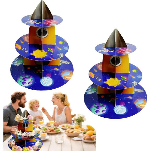 3 Tier Butterfly Cupcake Stand,Suitable for Butterfly Themes – Easy to Assemble& Reble(1Butterfly)