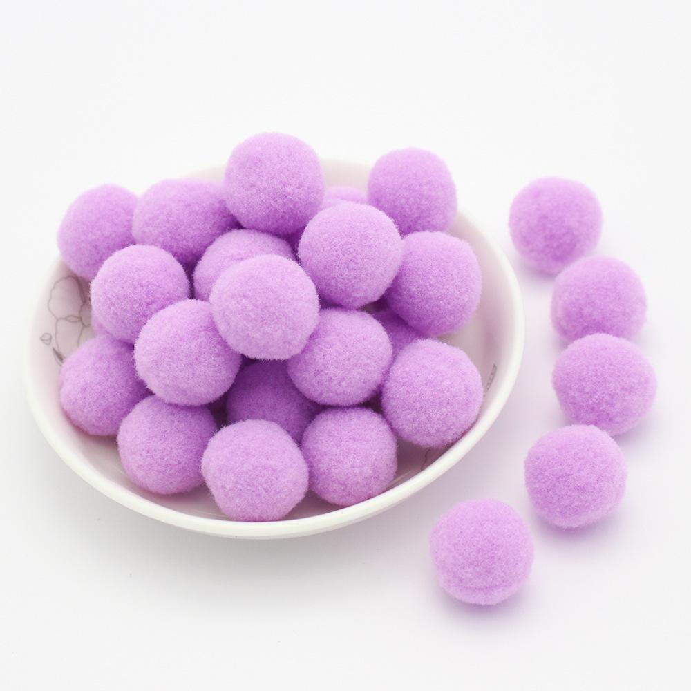Colored Pompoms 81015202530Mm High Elasticity Soft Diy Pom Poms Fuzz Ball Pompom For Crafts Wedding Decor Kid Creative Toy