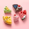 Früchtekuchen Kühlschrankaufkleber Simulation Lebensmittelspielzeug 3D Frucht Simulation Kuchen Kühlschrankdekoration Kreativer Magnetaufkleber