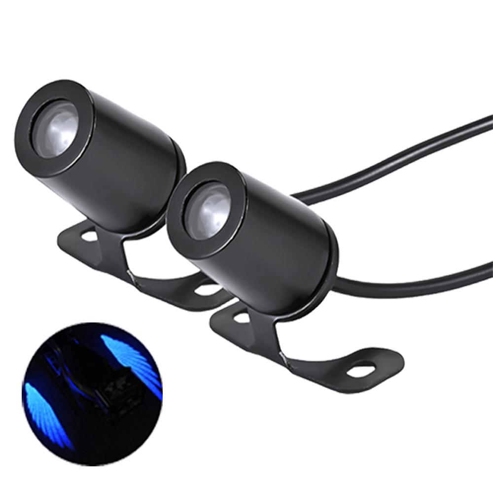 2Pcs Motorcycle Led Light Waterproof Angel Wings LED Tail Lights Super Bright Motorcycle Spotlight Decorative Lamp Accessories