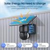 4K Solar Charge 8MP HD IP Camera 4G PTZ Dual Lens 12X Zoom Outdoor Waterproof Security CCTV Cam WIFI Surveillance Camera