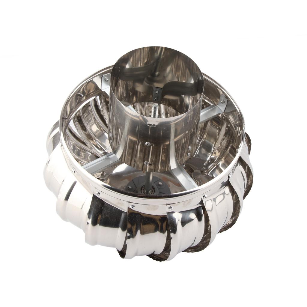 Takventilator Automatisk stillegående rustfritt stål rørmontering Takventilasjonsvifte Vindturbiner Luft