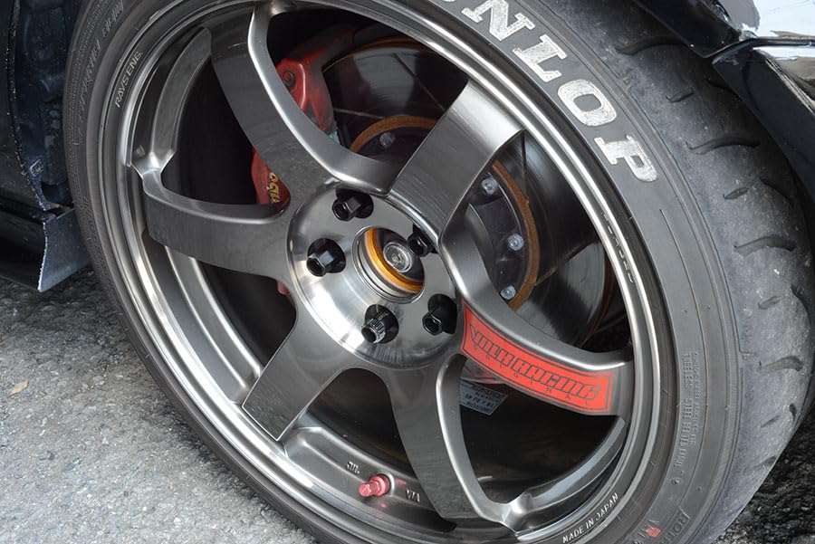 KYO-EI KRN3BK Kics Racing Nut Lock & 17HEX Nut Set, 20 Pieces, Black, M12 X P1.25