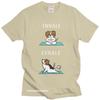 Funny Jack Russell Terrier Men Cotton Leisure Japan Dog TShirt Fashion Camisas Men Yoga Inhale Exhale Harajuku Shirt Gift