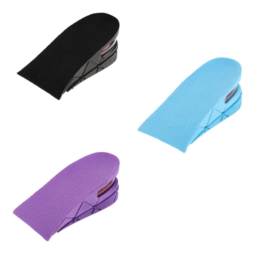 Invisible 2 Layer Height Increase Shoe Pad Inserts Air Cushion Taller Insoles