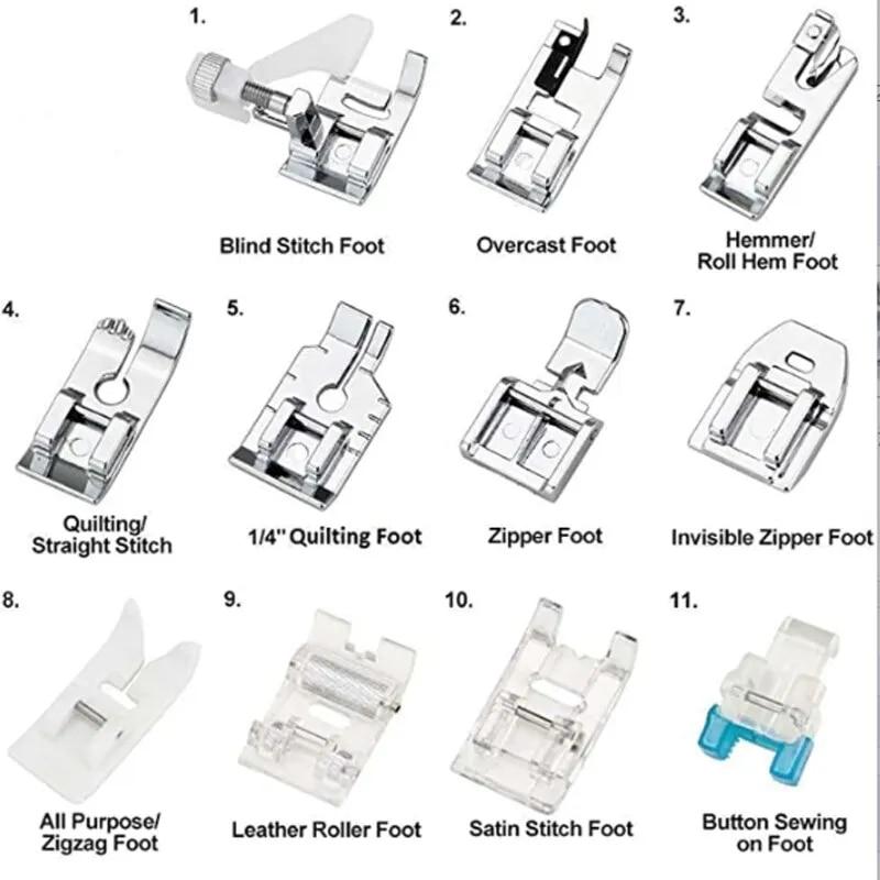Machine A Coudre Sewing Machine Presser Feet Kit, 32pcs/set Stitching Walking Feet, Multifunction Home Sewing Machine Accessory Low Shank Alloy Presser Foot Kit Walking Foot For Brother Singer Machine A Coudre Sewing Machine Presser Feet Kit, 32pcs/set Stitching Walking Feet, Multifunction Home Sewing Machine Accessory Low Shank Alloy Presser Foot Kit Walking Foot For Brother Singer