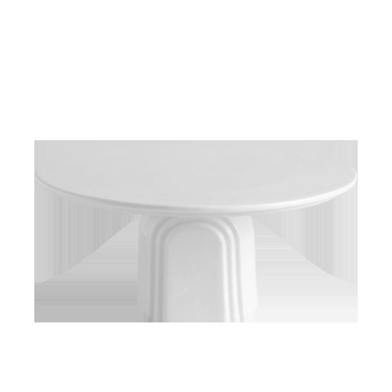 Ceramic Dessert Stand with High-Foot Design - European Style Cake Stand for Weddings or Afternoon Tea.