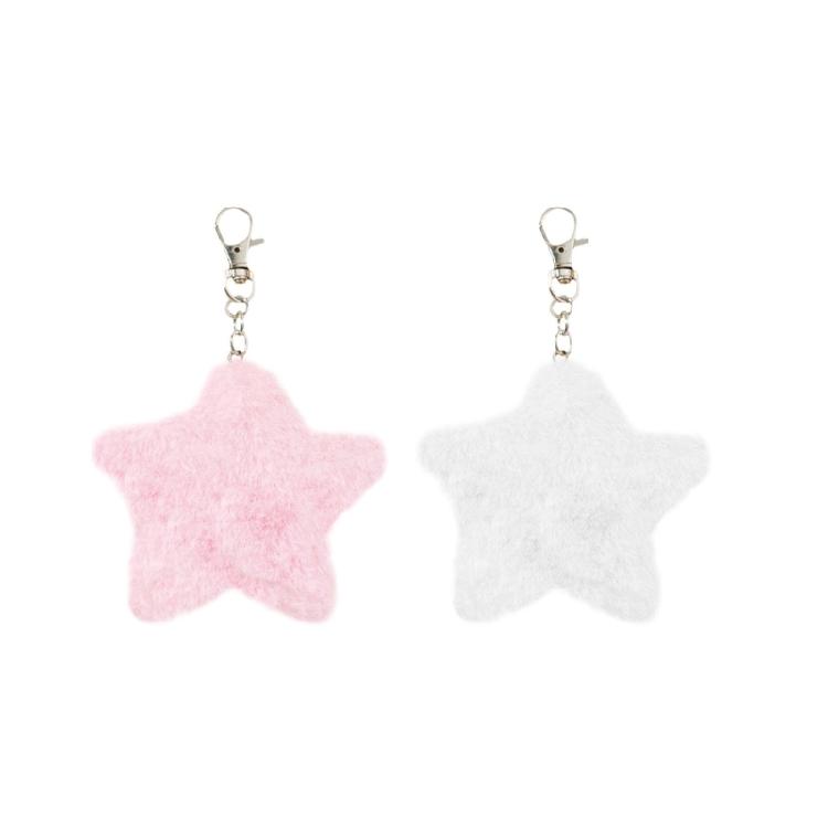 Plüsch Fünfzackiger Stern Schlüsselanhänger Autoschlüsselanhänger Rucksack Handtaschenanhänger