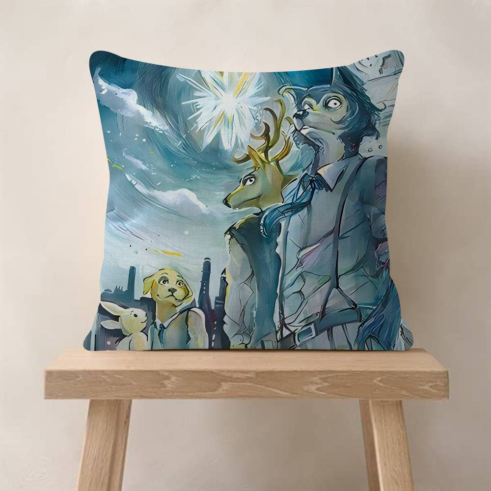 1pc Anime Beastars Cushion Cover Car Throw Pillow Case For Sofa Car Christmas Gift