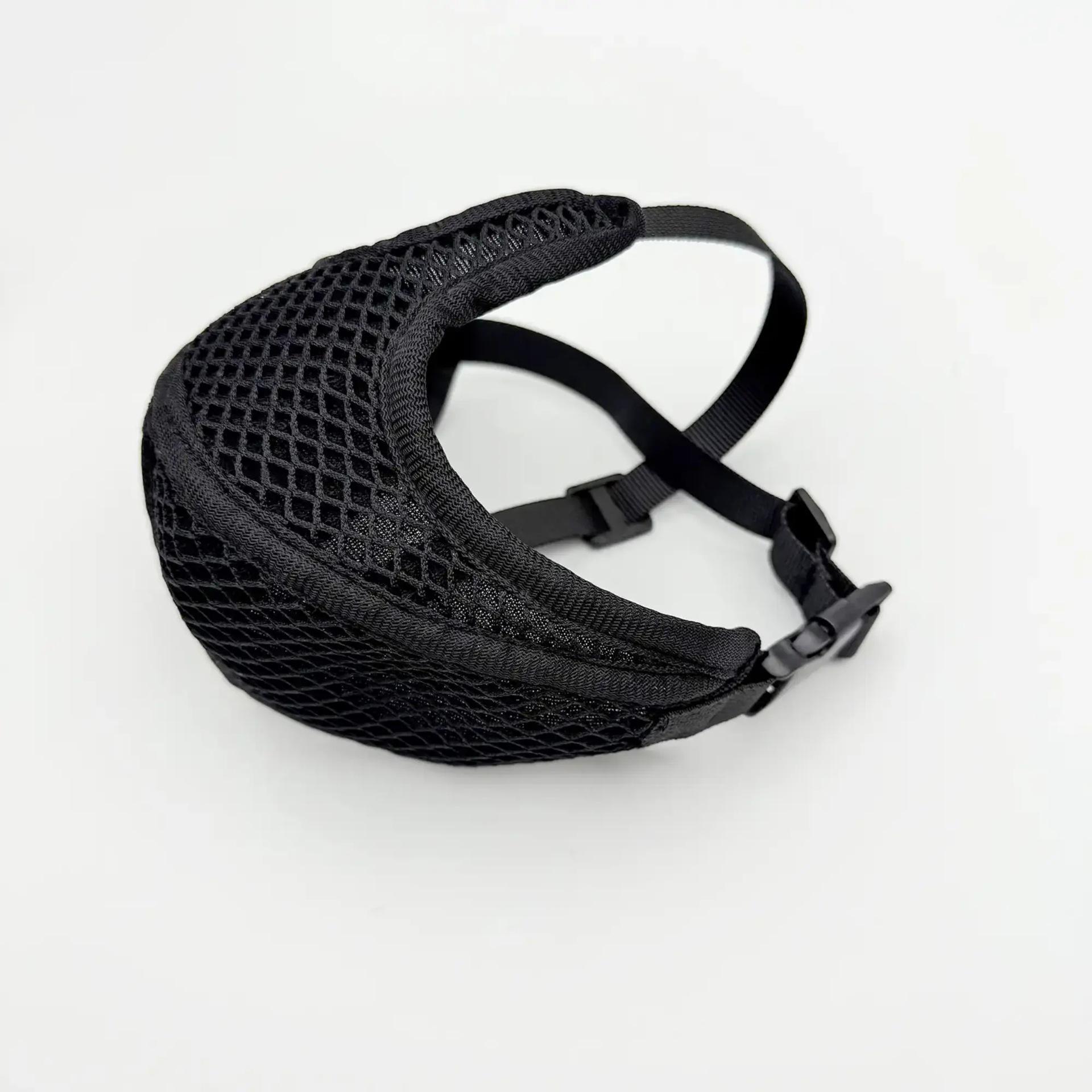 Pet Dog and Cat Breathable Mesh Muzzle - Anti-Barking, Biting, and Accidental Ingestion Prevention. Large (L) чёрный