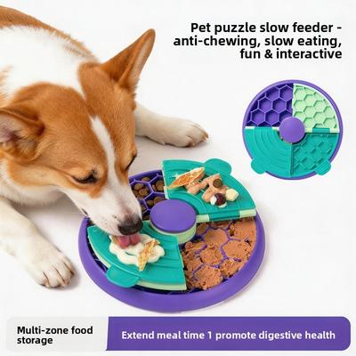 Pet Intelligence Slow Eating Device - Dog Interactive Toy - Anti-Choking Training Feeding Tray - Pet Supplies