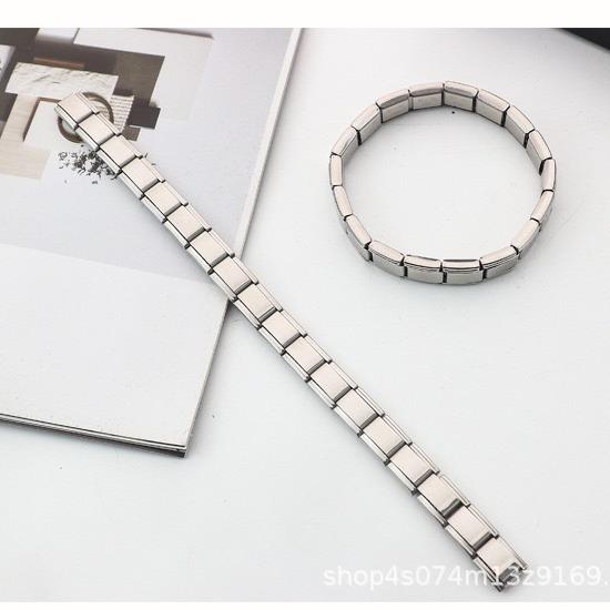Stainless Steel Italian Puzzle Bracelet DIY