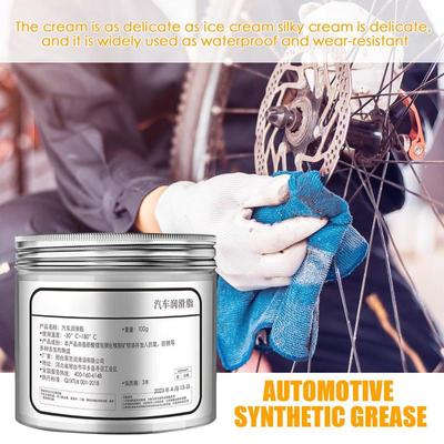 Grasso per Auto Antiruggine Lubrificazione Multiuso Assicura Resistenza all'Attrito 100g Formula per Tutte le Stagioni Grasso per Rimorchio Garage