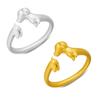 Cute Dachshund Open Rings Adjustable Size Finger Rings Ornament for Women Girl Trendy Animal Inspired Statement Jewelry