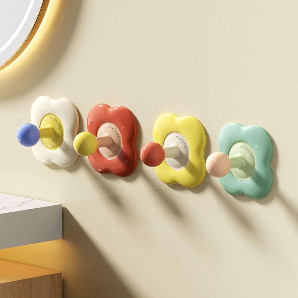 Nerezové Dopaminové Květinové Háčky Šetřící Místo Neviditelný Věšák na Ručníky Samolepicí Háčky Vstupní Dveře