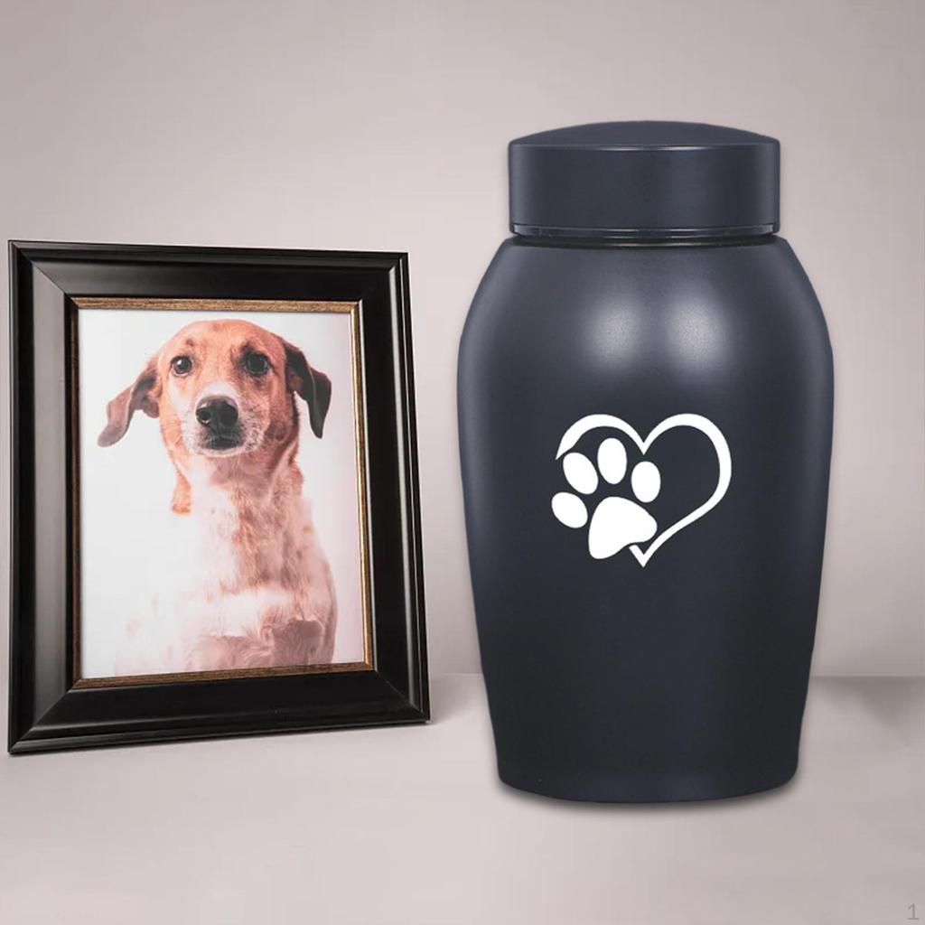 Dog Cat Ashes Stainless Steel Pet Urn Funeral Cremation Burial Remembrance Gift Portable
