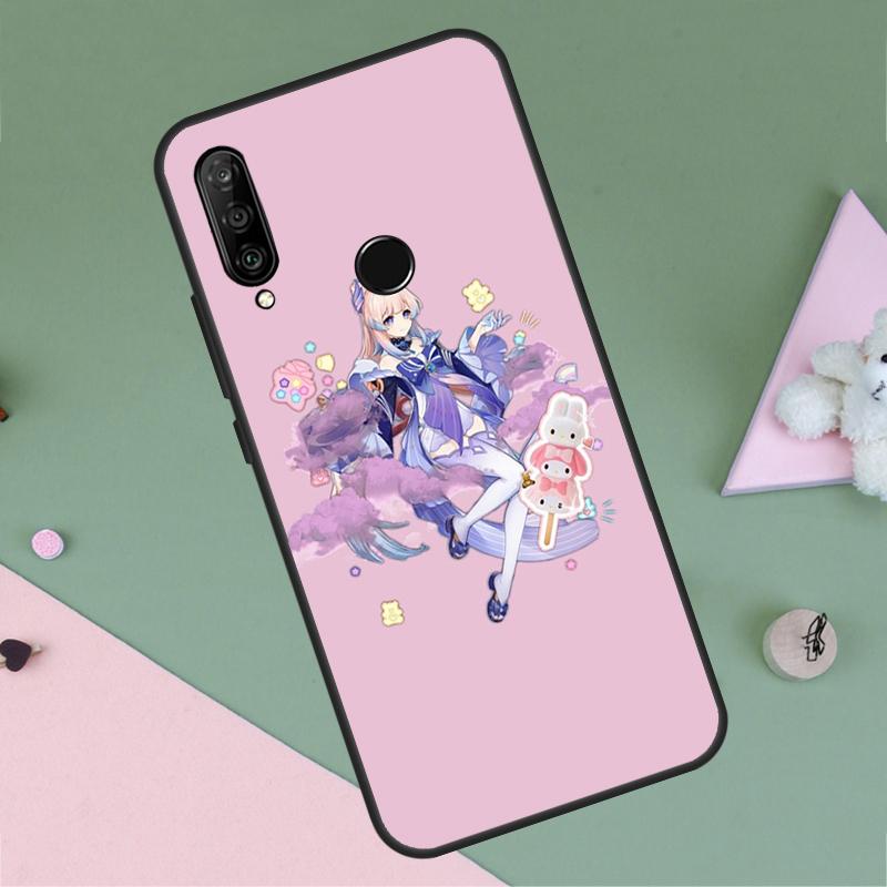 Sangonomiya Kokomi Genshin Impact For Huawei P20 P40 Lite P60 P30 Pro Nova 5T 9 10 SE 12s 12i 11i Y90 Y70 Y60 Y61 Y72 Y91 Case