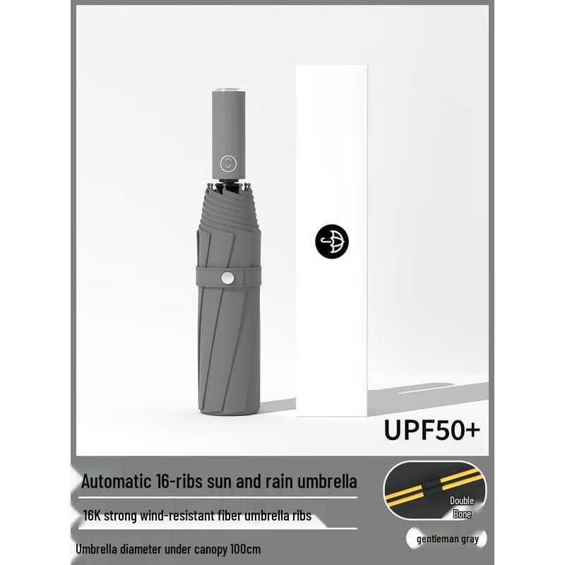HANDUNYOU 16-Rib Automatic Windproof Umbrella