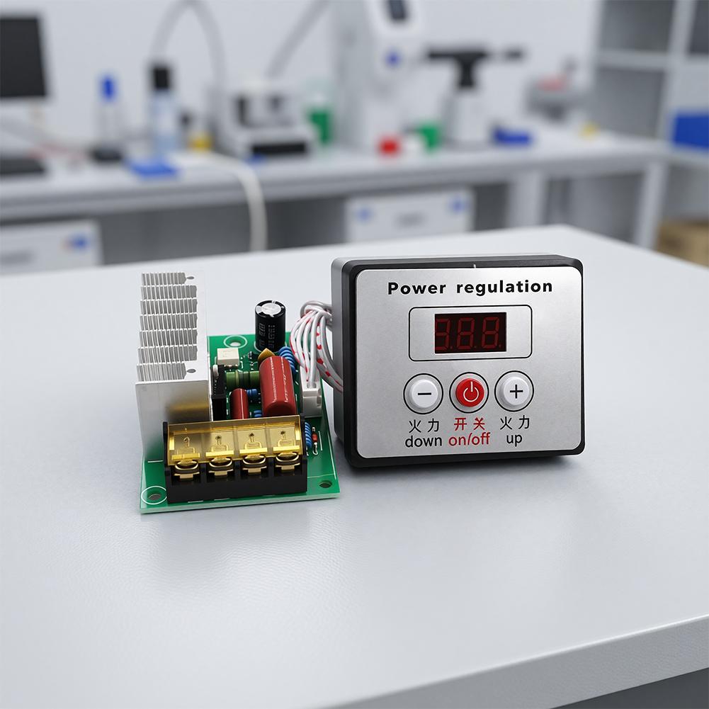 Digital AC Voltage Controller 4000W for Incandescent Lights Motors and Heating Elements with Precise Regulation