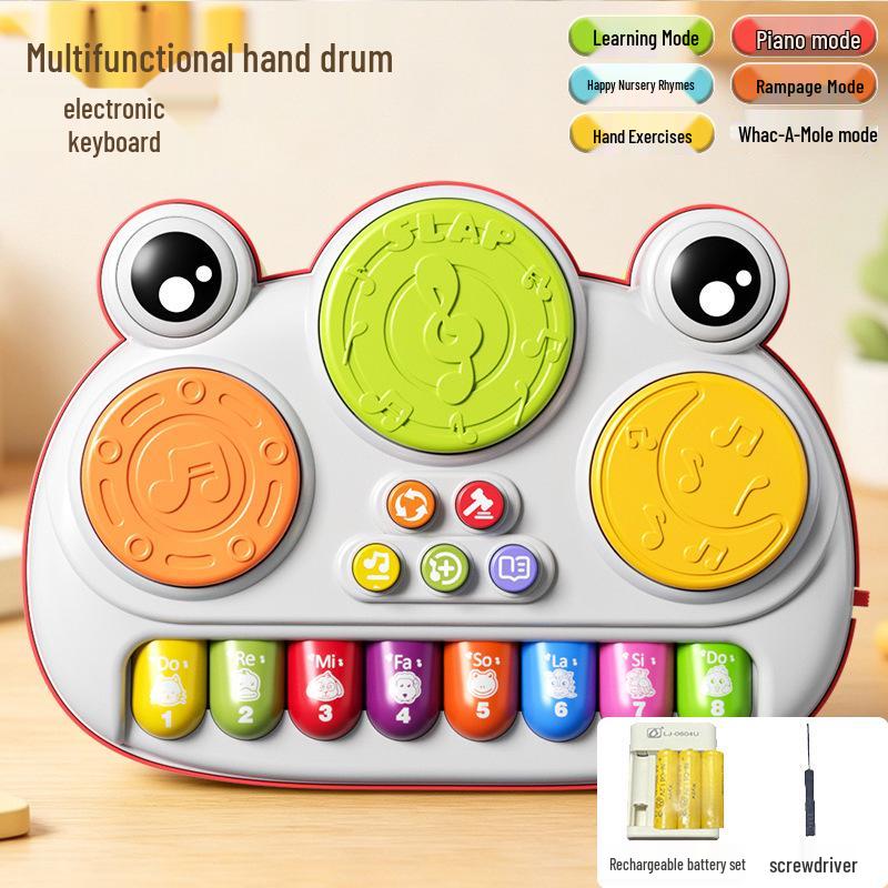 Téléphone et Piano Jouet Multifonctionnels pour Enfants avec Lumières et Musique pour l'Éducation Précoce