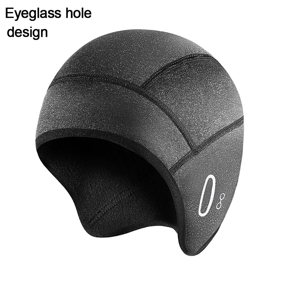 Windproof Fleece Hat for Skiing Mountaineering Outdoor Riding Warm Beanie with Ear Protection Helmets Lining