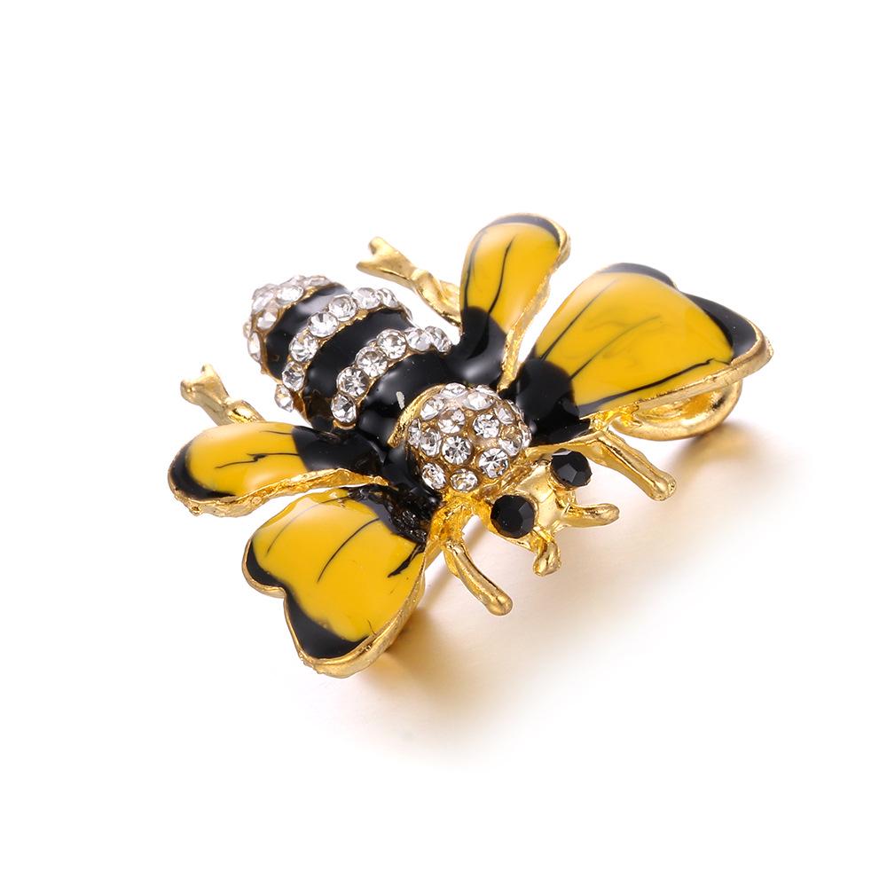 Korean Style Rhinestone Bee Brooch for Women