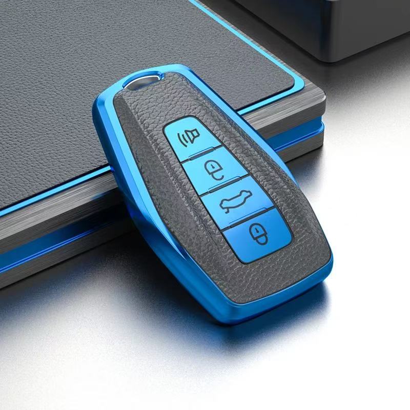 Auto Keyless Protector For Geely Emgrand Ex7 Global Hawk Gx7 Gs Coolray X6 X7 Atlas Boyue Preface Car Key Case Cover Holder