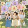 9pcs/set Multicolor Sunflower Paper Fan 20/25/35CM Flower Wreath  Holiday Theme Decorations