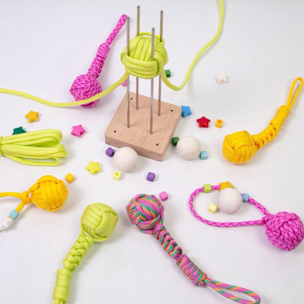 Paracord Jig Balls Crochet Kit Crochet Material Package with Crochet Hooks