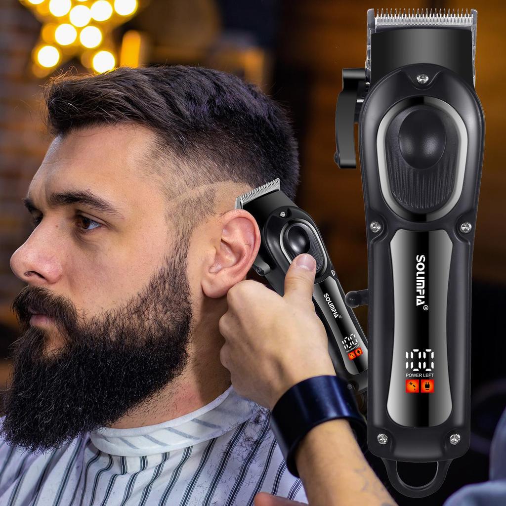 Profesjonalna maszynka do strzyżenia włosów i brody dla mężczyzn, bezprzewodowa elektryczna maszynka do strzyżenia włosów, zestaw do pielęgnacji włosów