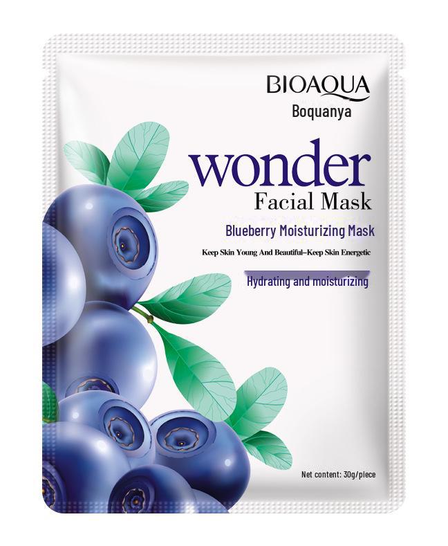 Bioaqua Увлажняющая шелковая маска с черникой 30g