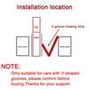SEAMETAL Car Side Window Seal Strip Rubber Weatherstrip Window Gap Filler Reduce Vibration Noise Insulation V Shape Seal Strips