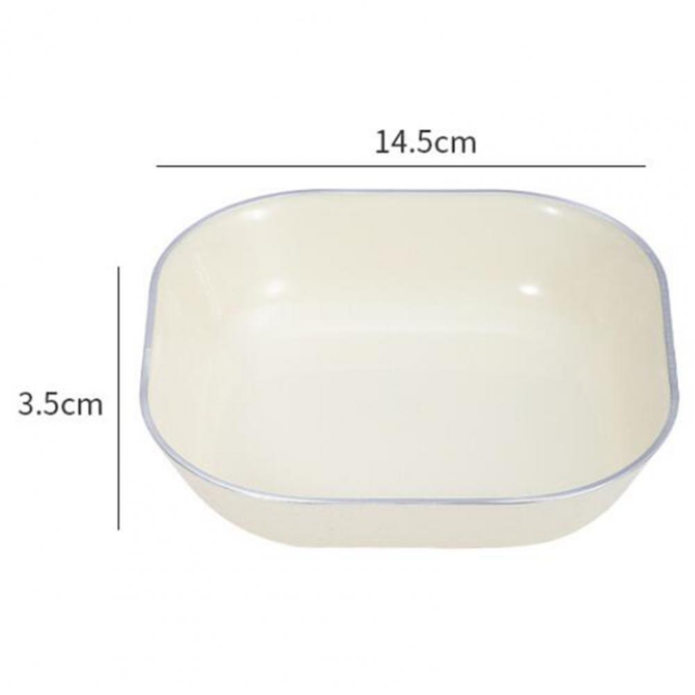 Spuckknochenschale Obstaufbewahrungstablett Kunststoff Glatte Oberfläche Snack-Obstteller für die Küche Flacher Boden Knochenspießschale