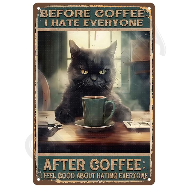 Vintage Metal Sign Bar Garage Wall Art Retro Tin Posters Bedroom Living Room Decor Cozy Plate