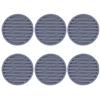 6Pcs Silicone Coasters Cup Mats Dining Decors Unique Round Shape Drink Mats Silicone Texture Suitable for Household Use