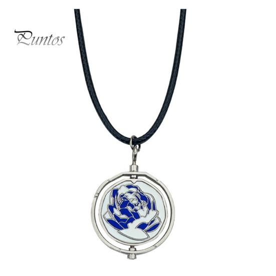 

Ожерелье с синей розой, вращающееся ожерелье с синей розой, подарок на День святого Валентина для мужчин и женщин 1pc