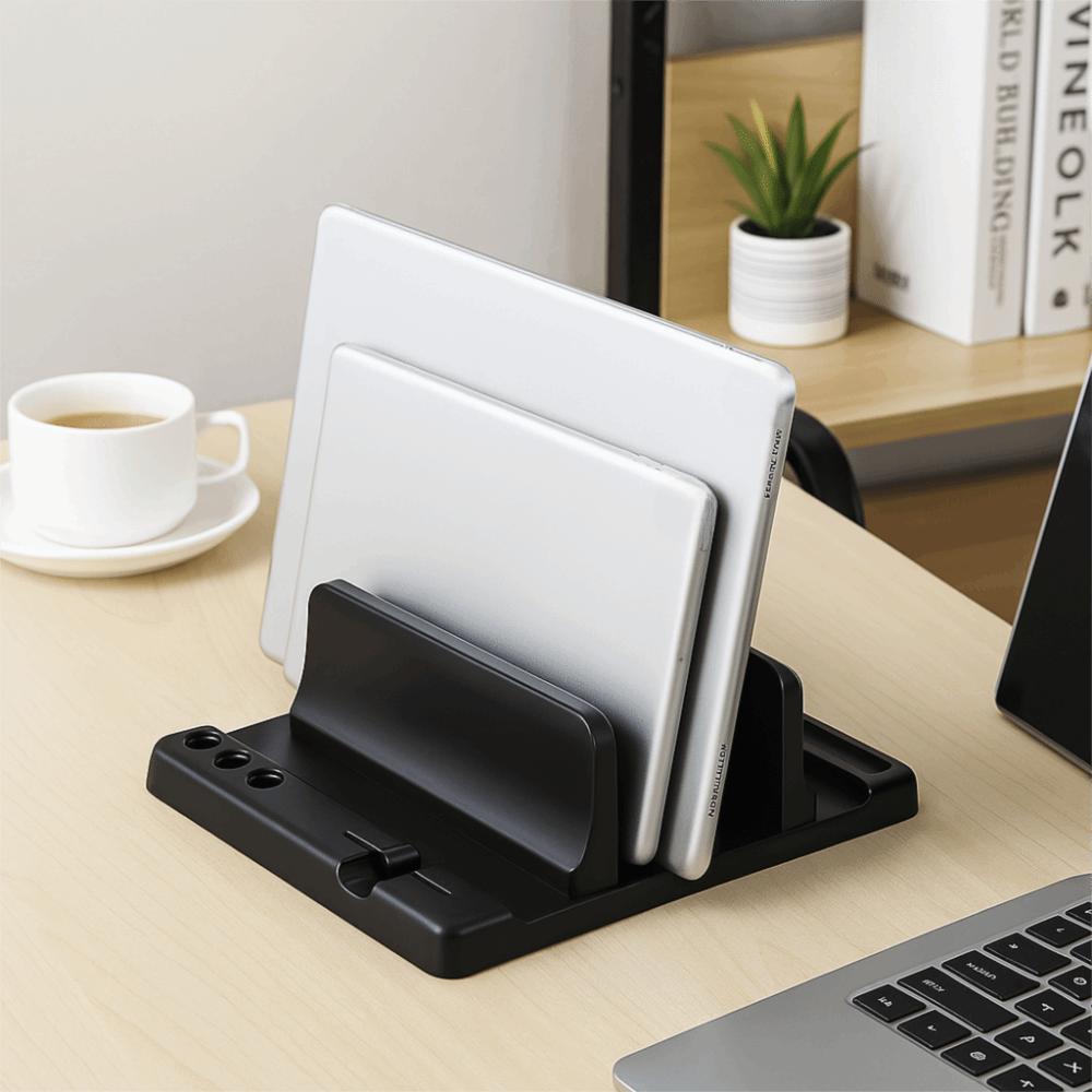 Scalable Width Laptop Stand Adjustable Vertical Stand Storage Rack Adjustable Stand  Office Desk