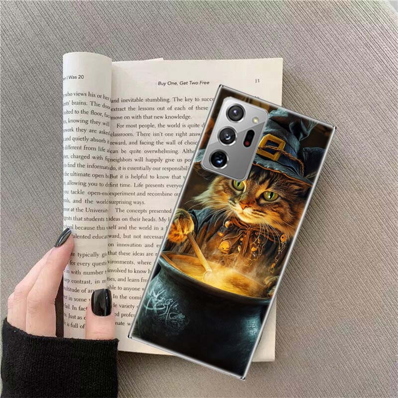 

Halloween Magic Cat Phone Case for Samsung A17 A37 A57 A54 A14 A24 A34 A07 A04S A02S A12 A22 A32 A52S A16 A26 A36 A56 A72 Galaxy Samsung A22 4G