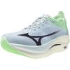 Mizuno Wave Rebellion PRO LOW Running Light Green X 2E Shoes, Jogging, Marathon, Training, Sports, Lightweight, Resilient, Relay, Black, 26.5 Cm,