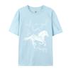 Just A Girl Who Loves Horses Jumping Horse White Silhouette TShirts Funny Tops Tees O Neck New Year Day Pure Cotton