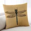Retro Dragonfly Cushion Cover Home Bedding Sofa Living Room Pillowcase Simple Soft Skin Cushion Cover Party Gift