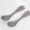 Ultra-light Titanium Spoon Super Hard 2-IN-1 Fork Spoon Outdoor Camping Picnic Tableware Tool for Traveling Kitchen Tableware