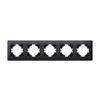 5-way Horizontal Black Graphite Frame Videx Binera