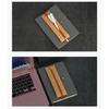 4 Pcs PU Leather Pencil Case for Notebook Binders Planners Books Elastic Pen Bag Journal Pencil Holders