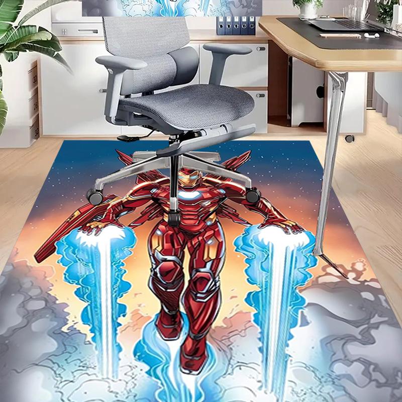 Iron Man Flight Carpet For Playroom Bedroom Living Room Sofa Home Decorkids Game Area Rug Nonslip Floor Mat